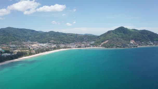 Paradise Beach Com Águas Azul Turquesa — Vídeo de Stock