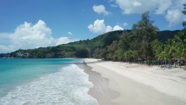 Kamala Beach Phuket Prázdná Tyrkysová Voda — Stock video