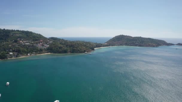 Paradise Beach Com Águas Azul Turquesa — Vídeo de Stock