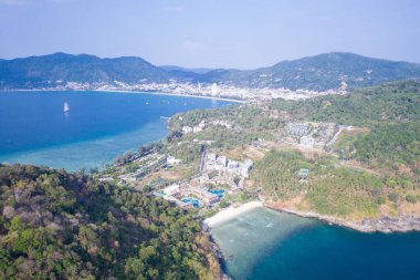 Tatil için varış yeri Phuket, Tayland, Patong Sahili Manzarası 