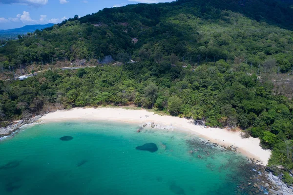 Laem Sing Phuket Drohnenblick Auf Den Tropischen Strand Thailand — Stockfoto