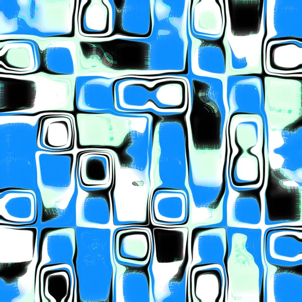 Patrón de rompecabezas caleidoscopio azul y blanco como fondo abstracto — Foto de Stock