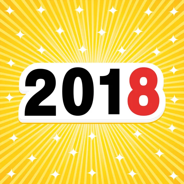 2018 ragyogó új évet háttér Ii.. — Stock Vector