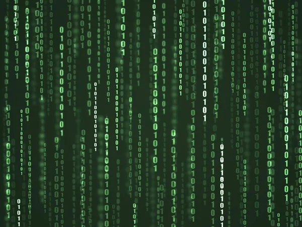 Computer Gegevens Systeem Binaire Code Achtergrond — Stockfoto