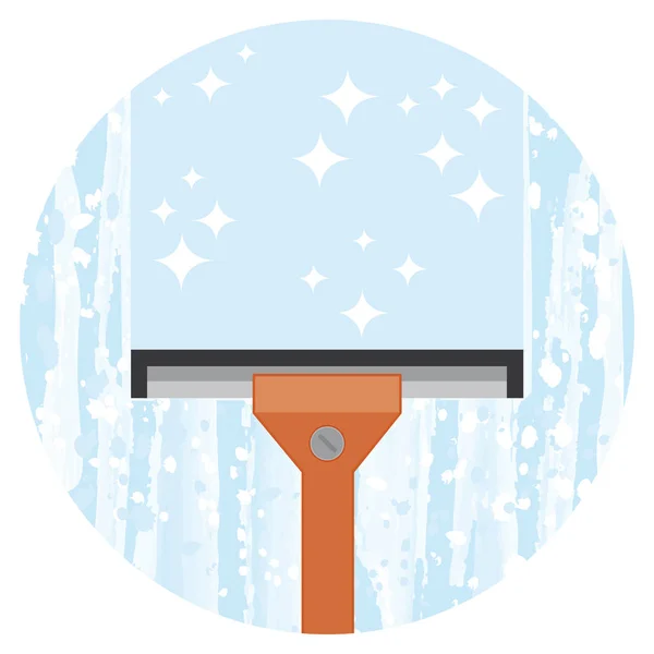 Cleaning Windows Service Vector Icon — Stock Vector