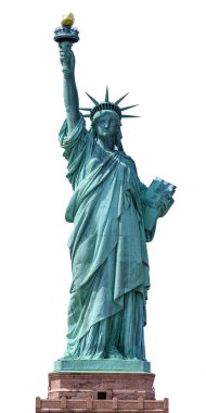 Özgürlük Anıtı 'nı. New York 'ta. Amerika Birleşik Devletleri.