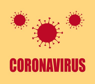 COVID-19 Coronavirus hücresi. Tehlike bulaşan bakteri hücreleri. Görüntü.