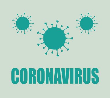 COVID-19 Coronavirus hücresi. Tehlike bulaşan bakteri hücreleri. Görüntü.