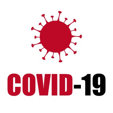 COVID-19 Coronavirus hücresi. Tehlike bulaşan bakteri hücreleri. Görüntü.