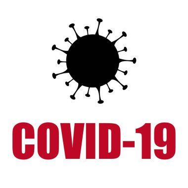 COVID-19 Coronavirus hücresi. Tehlike bulaşan bakteri hücreleri. Görüntü.