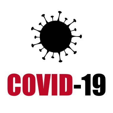 COVID-19 Coronavirus hücresi. Tehlike bulaşan bakteri hücreleri. Görüntü.