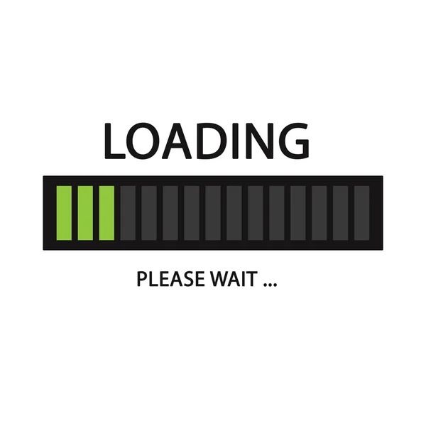 Loading Icon Bar Please Wait Illustration — Stock Photo, Image