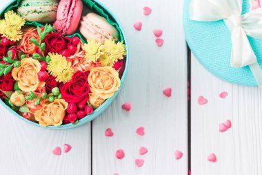 lezzetli renkli macaroons