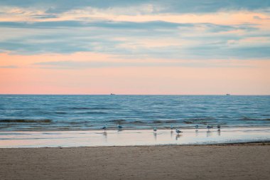 Deniz ve plaj güzel doğa arka plan