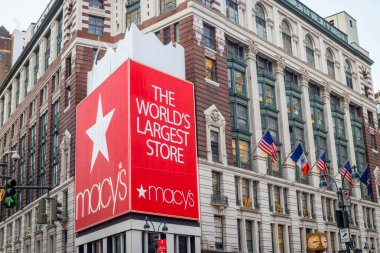 New York - 21 Aralık, 2016: dünyanın en büyük Macys New York'ta depolamak.