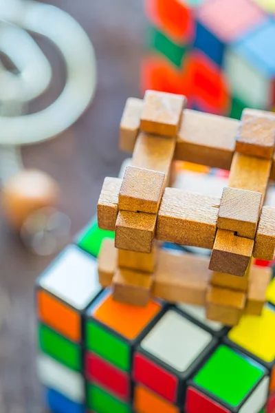 Rubiks küp Zeka Oyunları — Stok fotoğraf