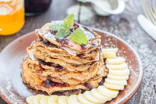 Sağlıklı yulaf krepleri