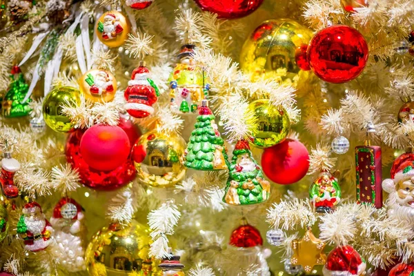 Vista Cerca Las Decoraciones Navidad — Foto de Stock