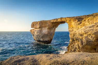 Azure pencere, Gozo, Malta güzel görünümü