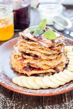 Sağlıklı yulaf krepleri