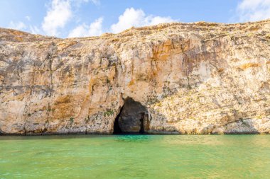 Güzel doğa kemer deniz, Gozo, Malta