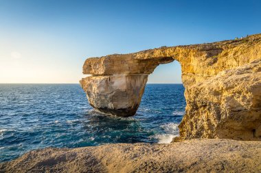 Azure pencere, Gozo, Malta güzel görünümü
