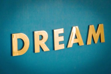 Rüyalar arka plan üzerinde yazıt