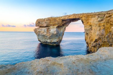 Azure pencere, Gozo, Malta güzel görünümü