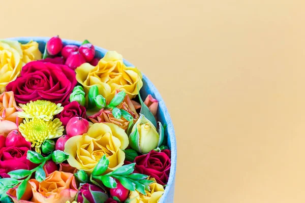 flower bouquet in gift box