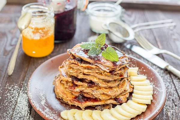 Sağlıklı yulaf krepleri