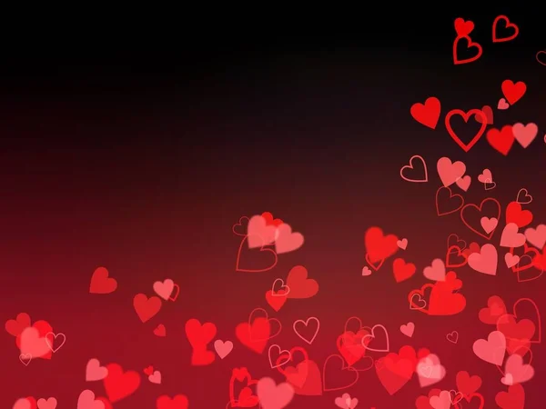 Valentinstag, Herzen im Hintergrund — Stockfoto