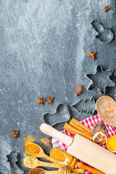 Galletas de jengibre preparación — Foto de Stock