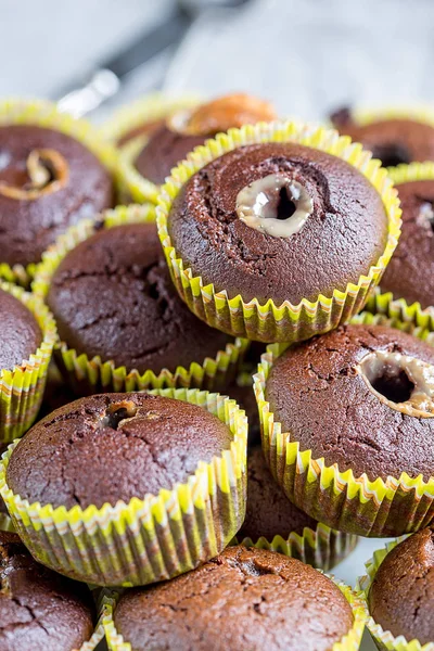 Paleo bezlepkové čokoládové muffiny — Stock fotografie