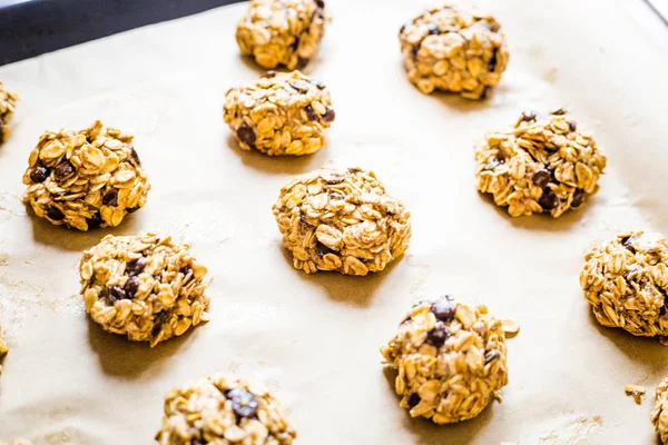 Biscoitos caseiros de aveia — Fotografia de Stock