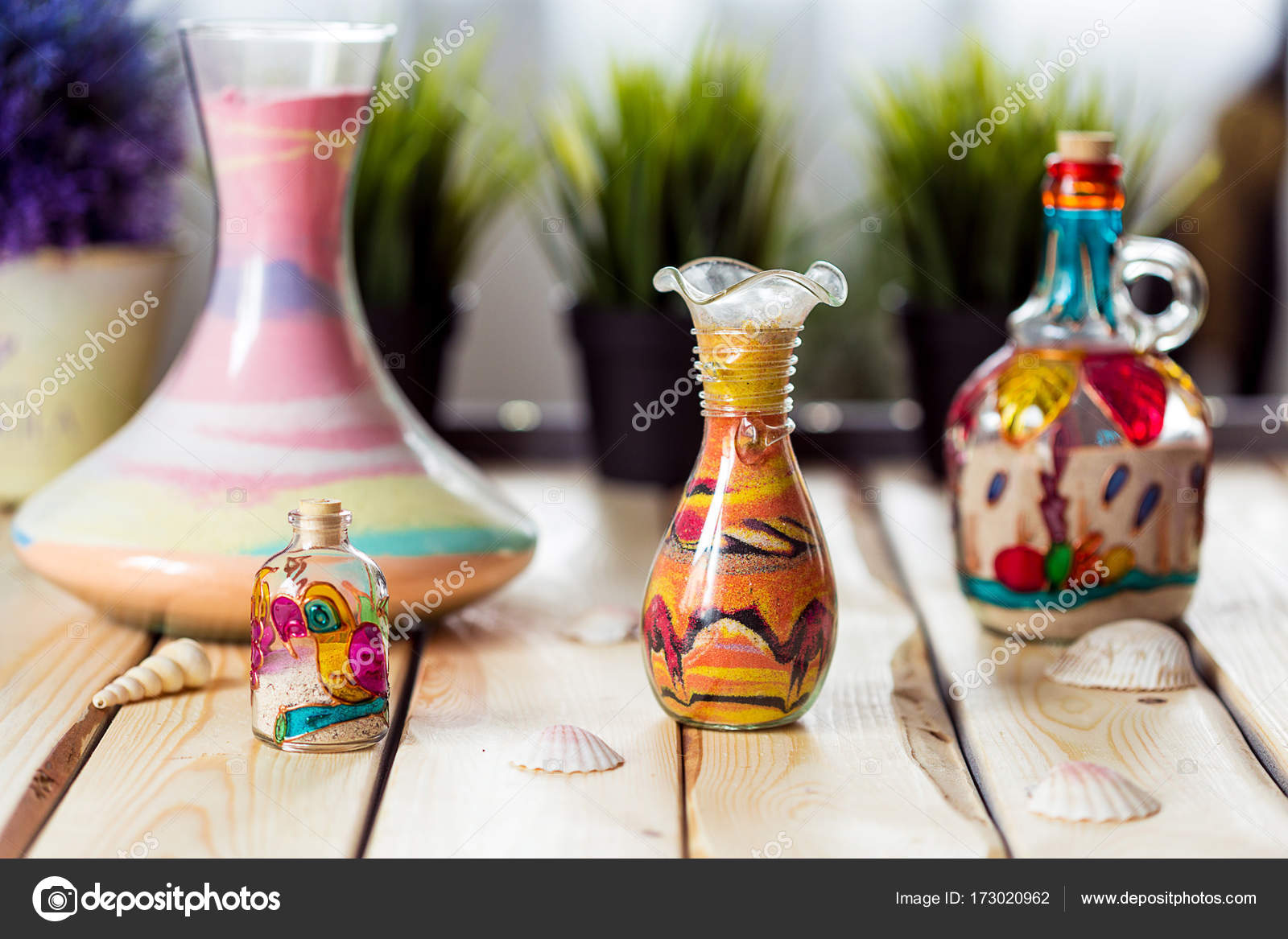 decorative glass sand