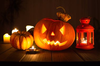 Cadılar Bayramı balkabağı feneri