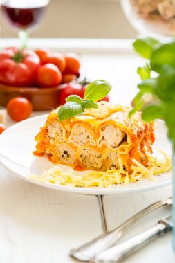 lezzetli İtalyan makarna