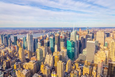 Manhattan'ın havadan görünümü 