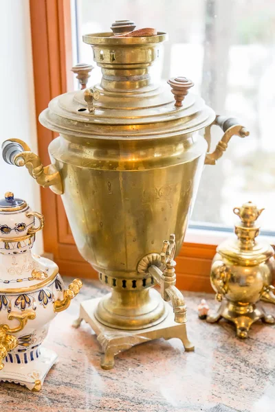 Orosz Tea vízforralók — Stock Fotó