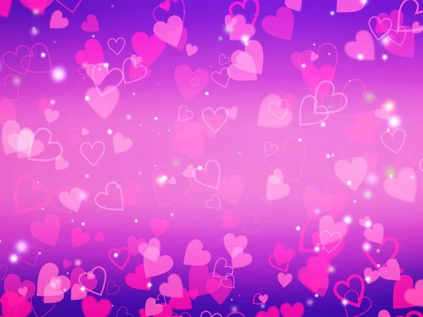 Valentinstag, Herzen im Hintergrund — Stockfoto