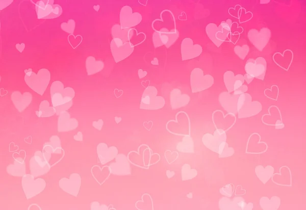 Rosa Hintergrund mit Herzen — Stockfoto
