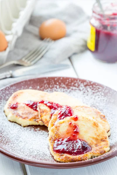 Healthy Oat Pancakes — Stock Photo, Image