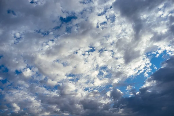 dramatic sky with spring clouds