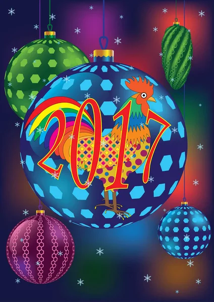 Fondo de Navidad en tonos azules — Vector de stock