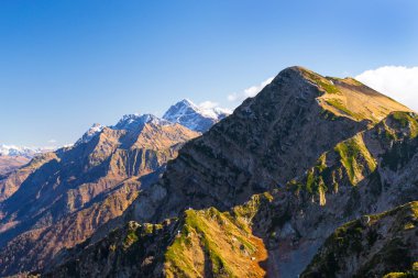 Sonbahar dağ manzarası, Krasnaya Polyana, Sochi