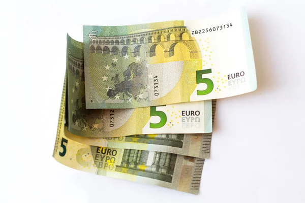 5 Banconote in euro — Foto Stock