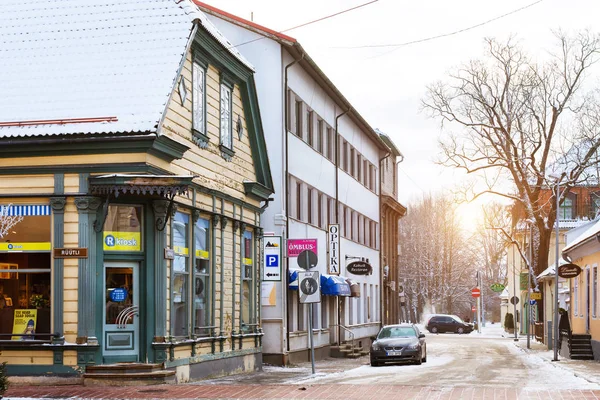 Architektura miasta Pärnu, Estonia — Zdjęcie stockowe