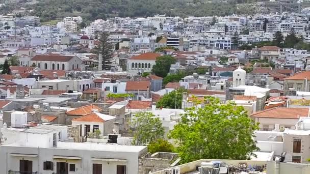 Resort přístavní město Rethymno — Stock video