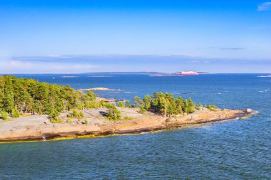 Taş beach, Pihlajasaari Park, Helsinki, Finlandiya