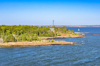 Taş beach, Pihlajasaari Park, Helsinki, Finlandiya